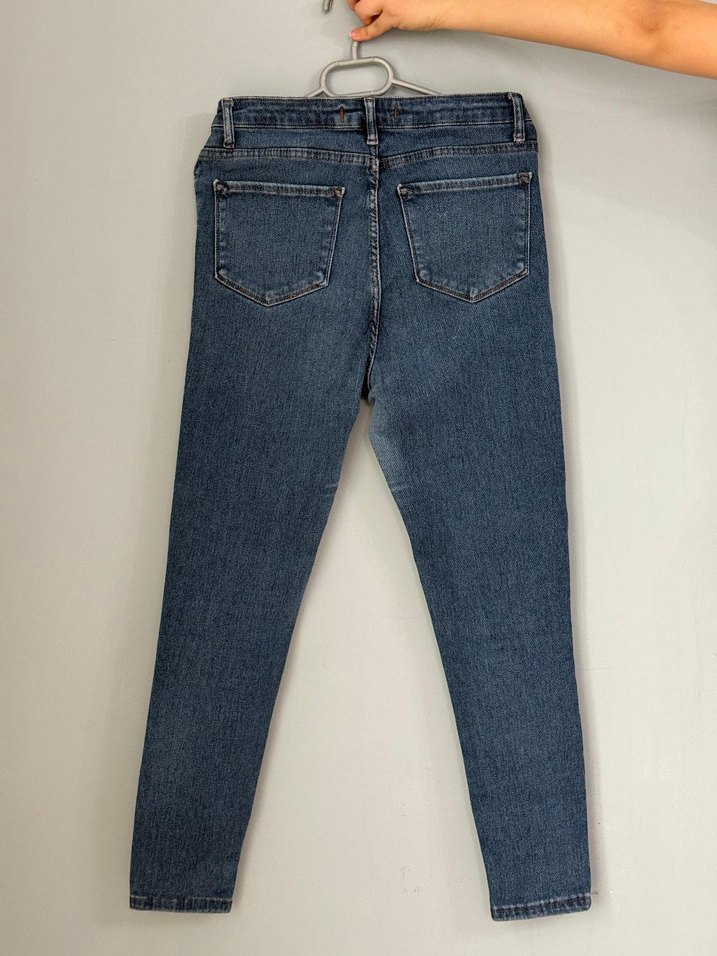 Kadın Mavi Normal Paça Denim Jean - Görsel 2