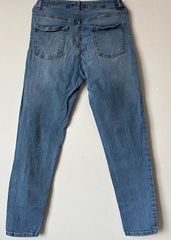 Gri Mavi Salaş Kesim Kadın Kot Pantolon - Görsel 2