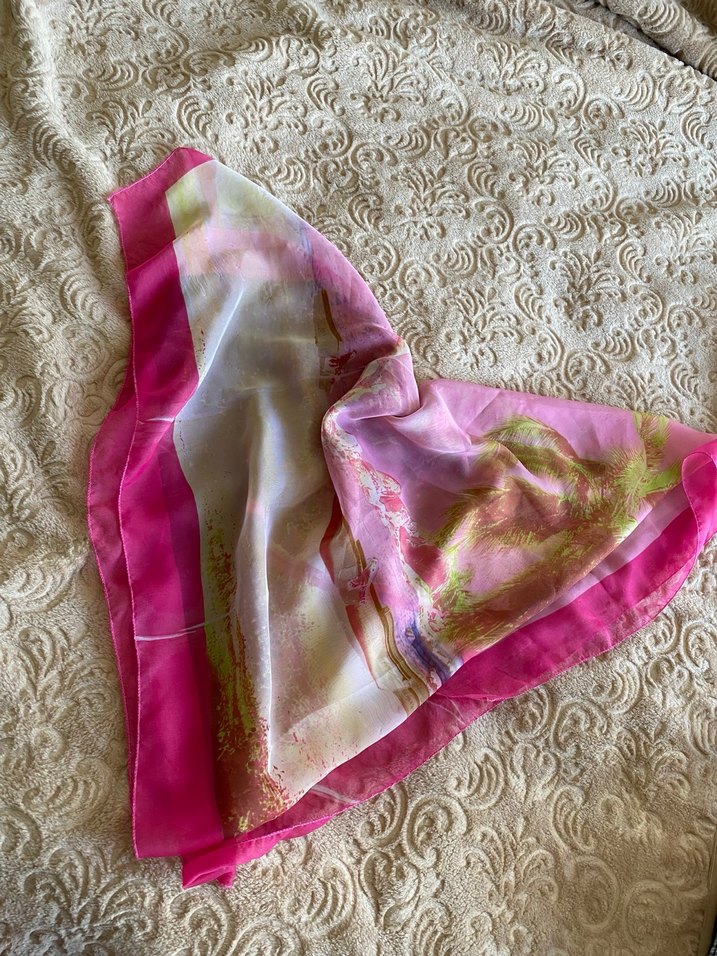 Pembe İpek Görünümlü Bohem Şal / Pareo - Görsel 3