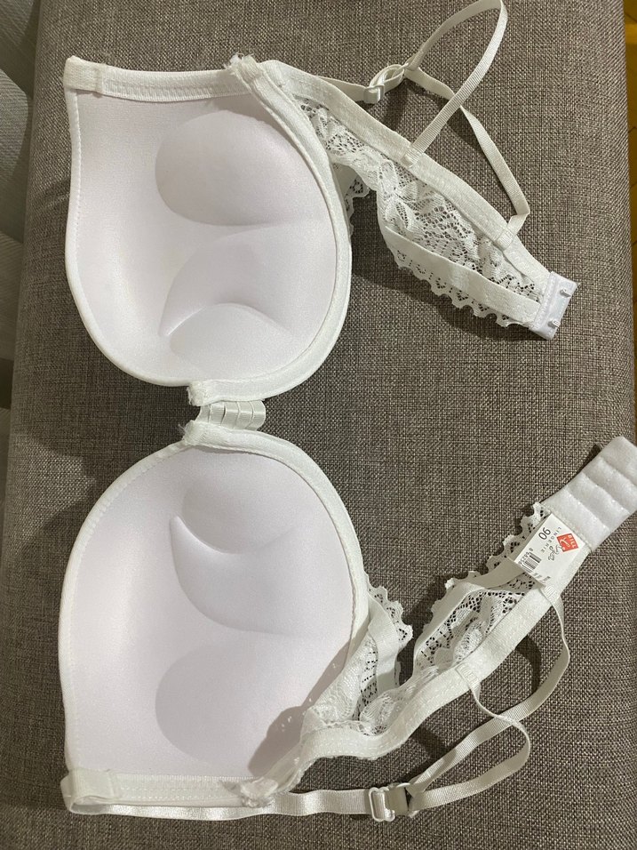 Beyaz Destekli Sütyen 90B - Görsel 5