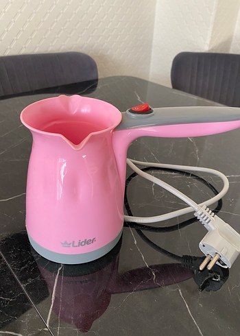 Pastel Pembe Lider Elektrikli Cezve