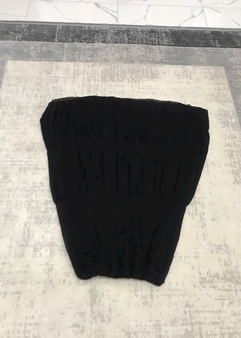 Siyah Pileli Uzun Tül Şifon kumaş astarlı tesettür etek - Görsel 19