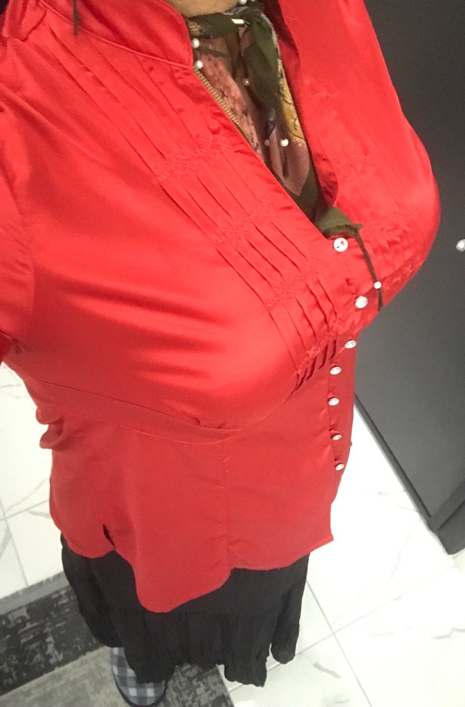 Saten İpek parlak taş pırlanta düğmeli gömlek - Görsel 3