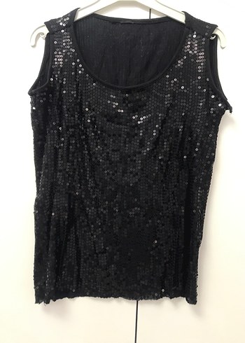 Siyah Payetli parlak Kadın Buluz - Görsel 8