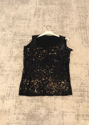 Siyah Payetli parlak Kadın Buluz - Görsel 5