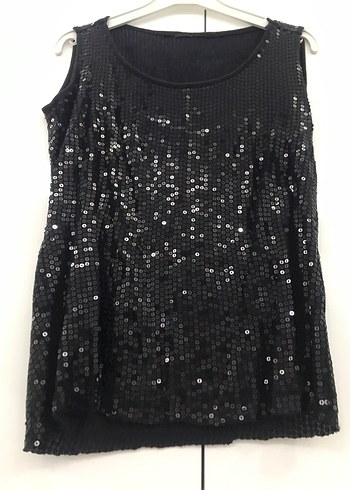 Siyah Payetli parlak Kadın Buluz - Görsel 4