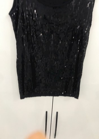 Siyah Payetli parlak Kadın Buluz - Görsel 3