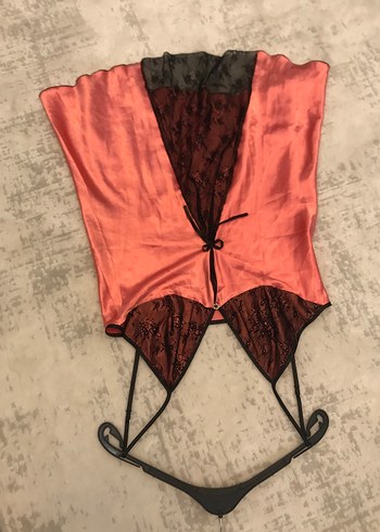 İnce Askılı Midi Parlak saten dantel detaylı gecelik - Görsel 12