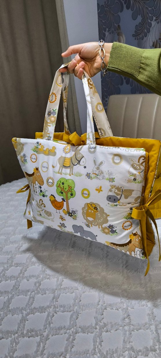 Desenli Renkli babynest - Görsel 4