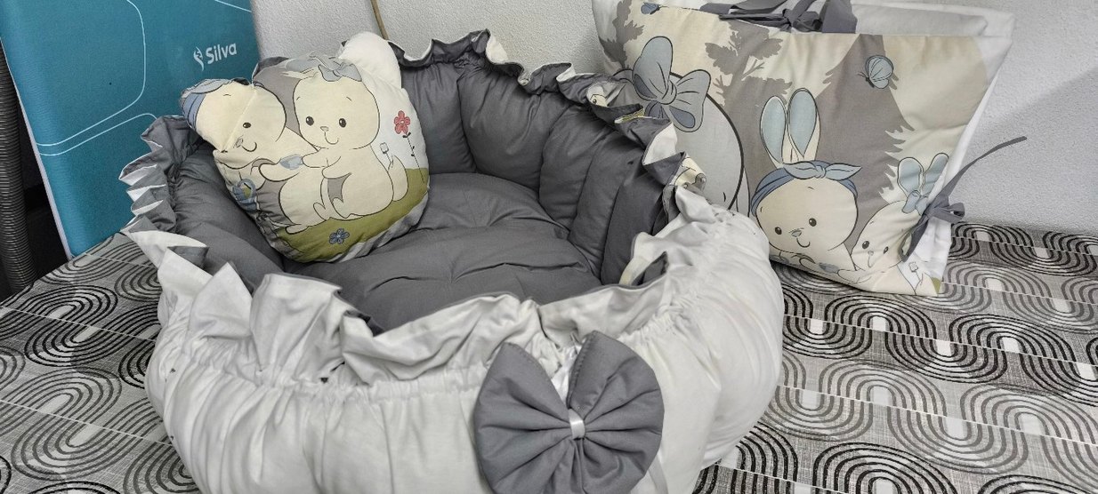 Gri Desenli Çocuk Uyku Aksesuarı - Görsel 2