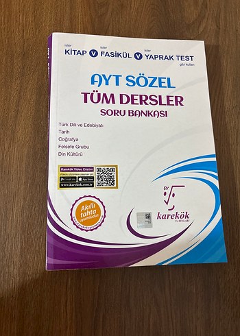 YKS hazırlık AYT Sözel Tüm Dersler Soru Bankası