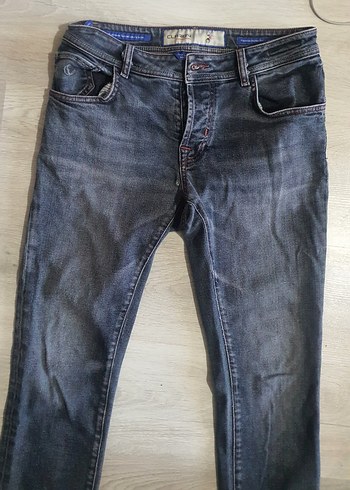 Gri ve Mavi Kot pantolon - Görsel 2