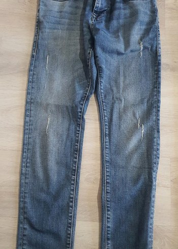 Gri ve Mavi Kot pantolon - Görsel 5