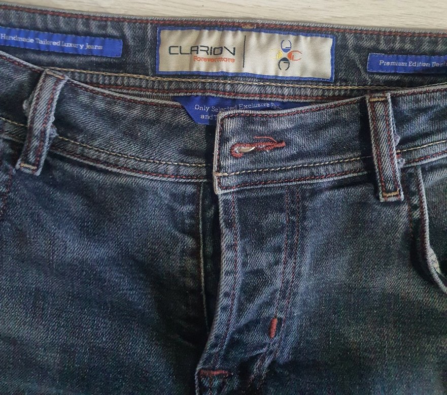 Gri ve Mavi Kot pantolon - Görsel 3