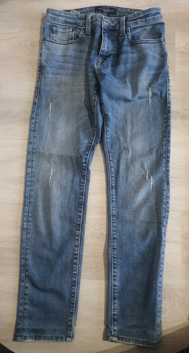 Gri ve Mavi Kot pantolon - Görsel 5