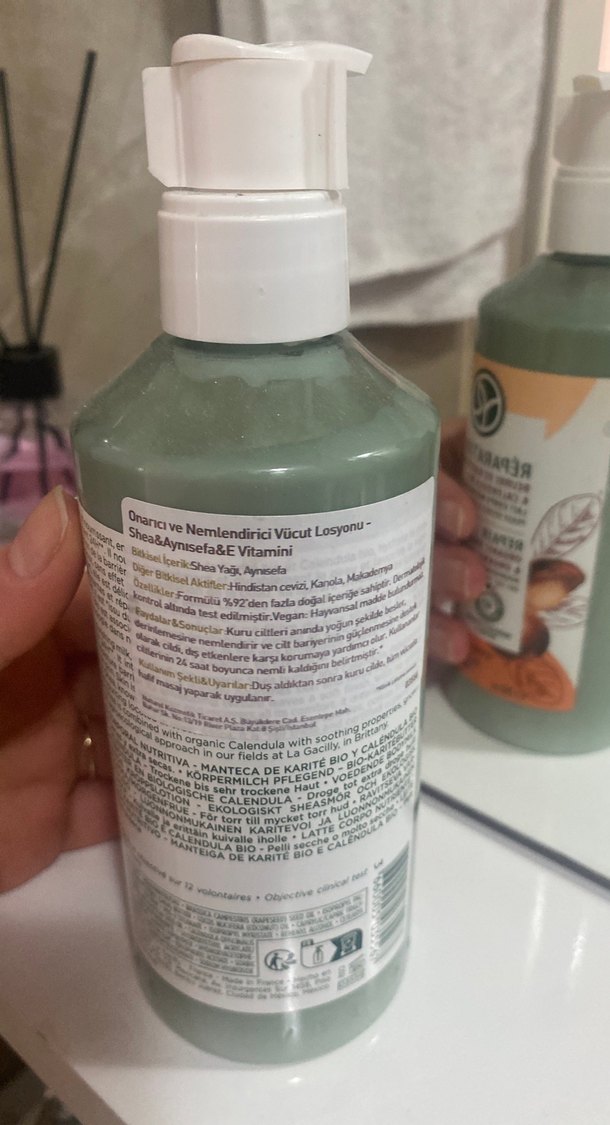 Yves Rocher Onarıcı  Shea ve Calendula vücud losyonu - Görsel 2