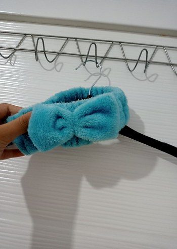 Mavi Peluş Kadın Saç Bandı