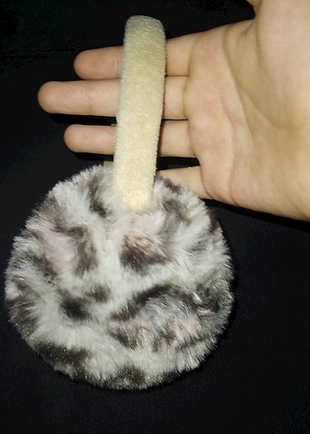 LC Waikiki Leopar Desenli Bej Peluş Kulaklık