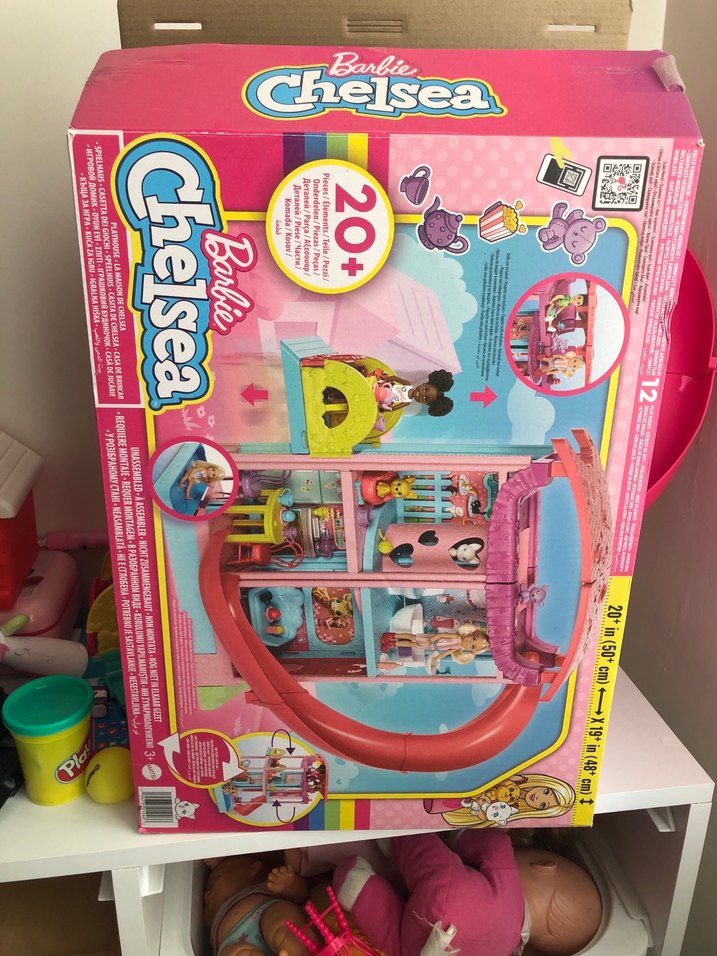 Barbie Chelsea Oyun Evi Pastel Pembe - Görsel 3