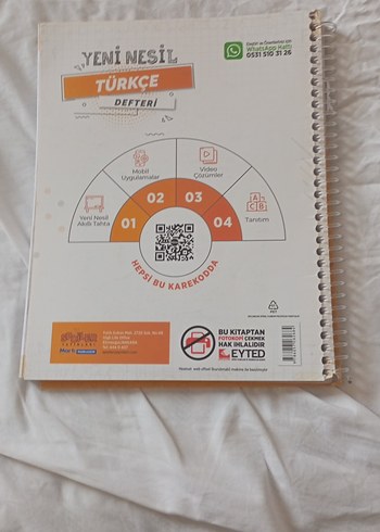 Yeni Nesil Türkçe Defteri 7. Sınıf Test Kitabı