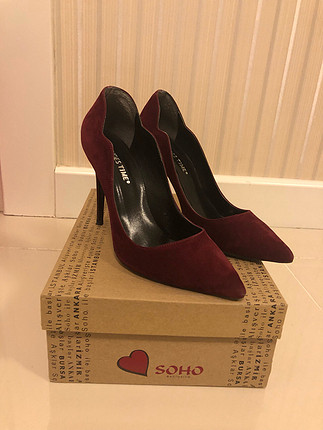 39 Beden bordo Renk Stiletto