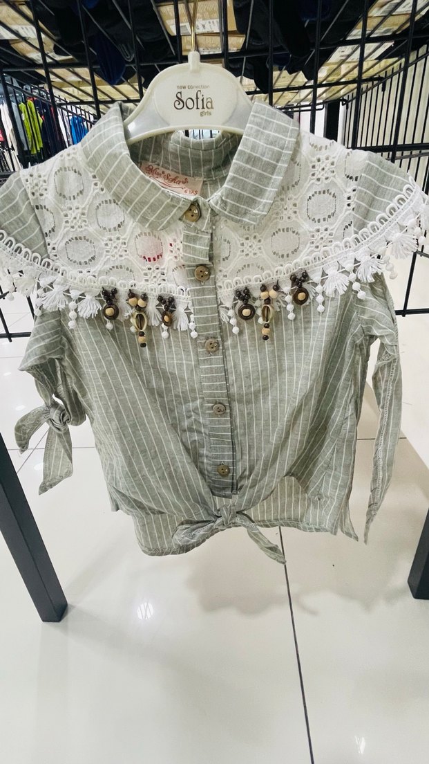 Kız çocuk gömlek - Görsel 4