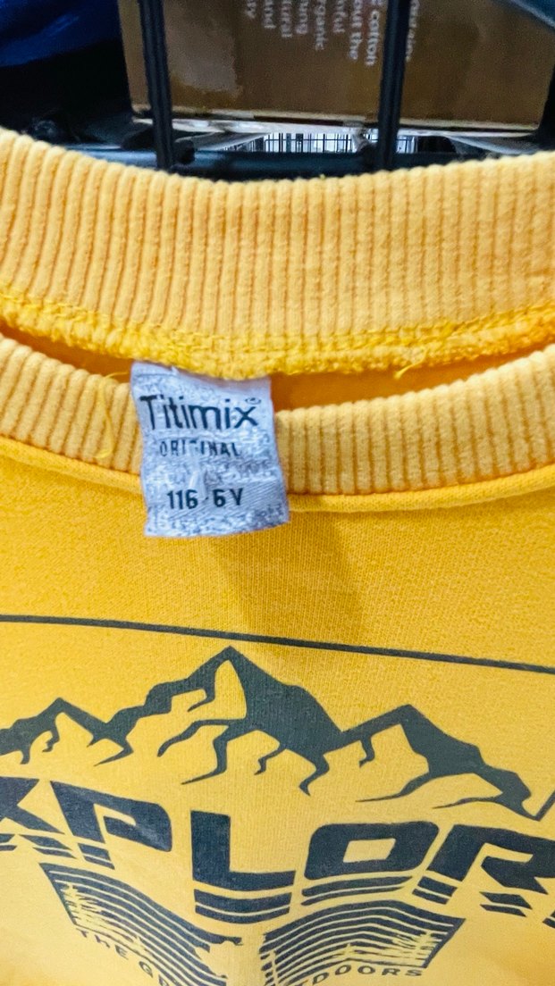 Sarı Erkek Çocuk Sweatshirt - Görsel 2