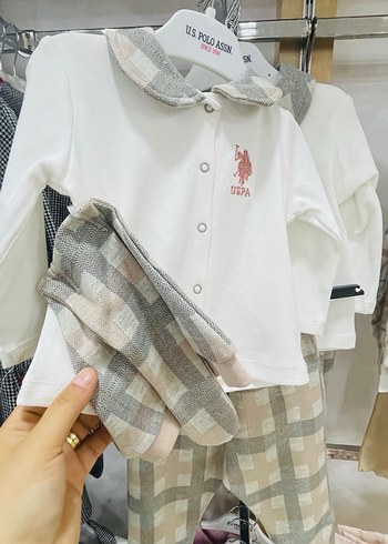 Uzun Kollu Pamuklu Bebek Takımı - Görsel 2