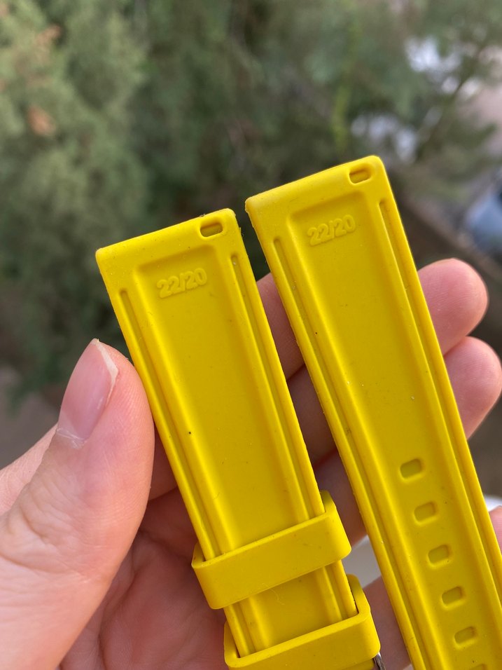 Sarı Erkek Saat Kayışı - Görsel 2