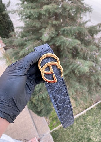 Gri Deri Kadın Kemer - Görsel 2