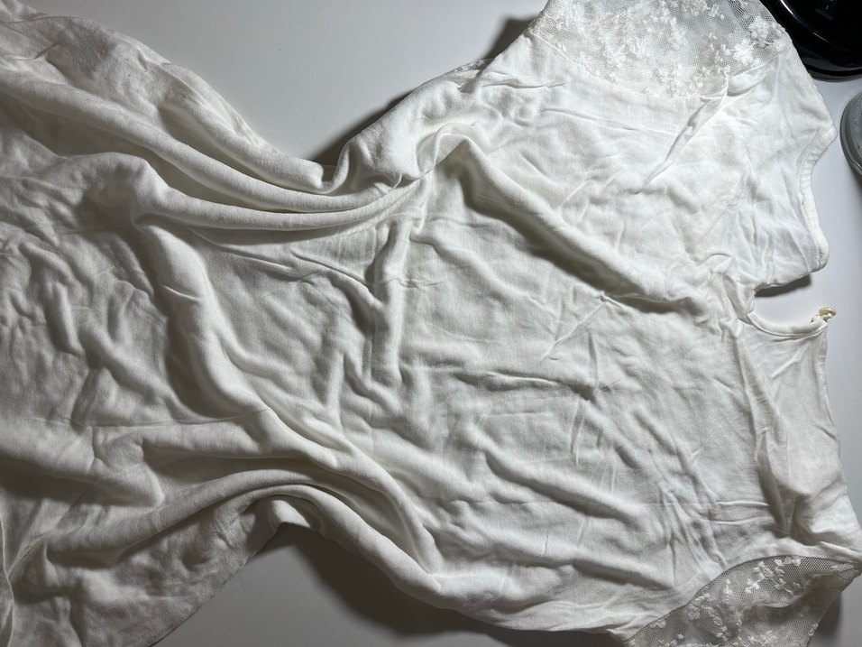 Beyaz Bohem Mini Gelinlik Kısa Kollu - Görsel 2