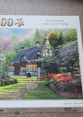 Pastel Tonlarda 1000 Parça Puzzle - Köy Evi - Görsel 2