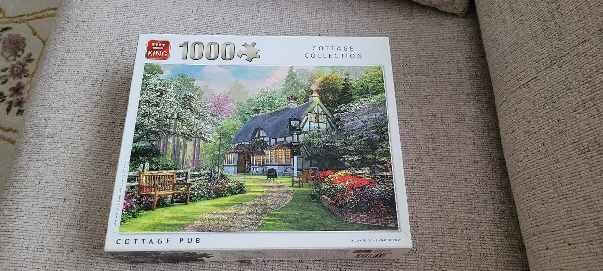 Pastel Tonlarda 1000 Parça Puzzle - Köy Evi - Görsel 2
