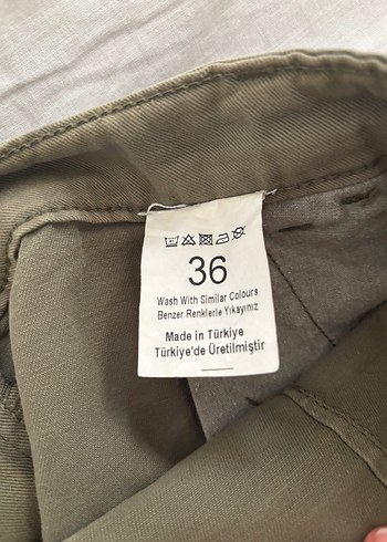 Diğer Kadın Haki Rahat Şort Vintage