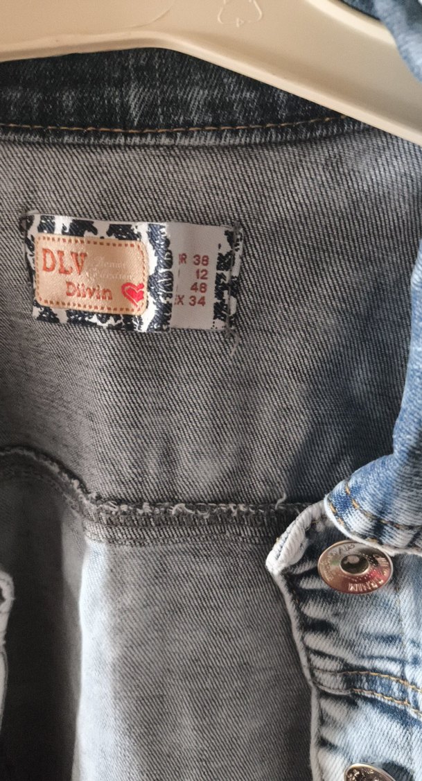 Düğmeli Bağcıklı Midi Denim Ceket - Görsel 2