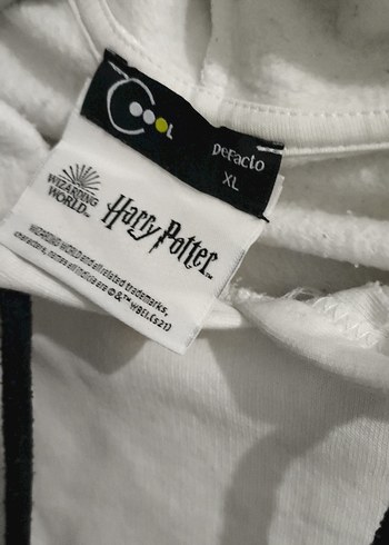 Beyaz Kapüşonlu Harry Potter Sweatshirt - Görsel 2