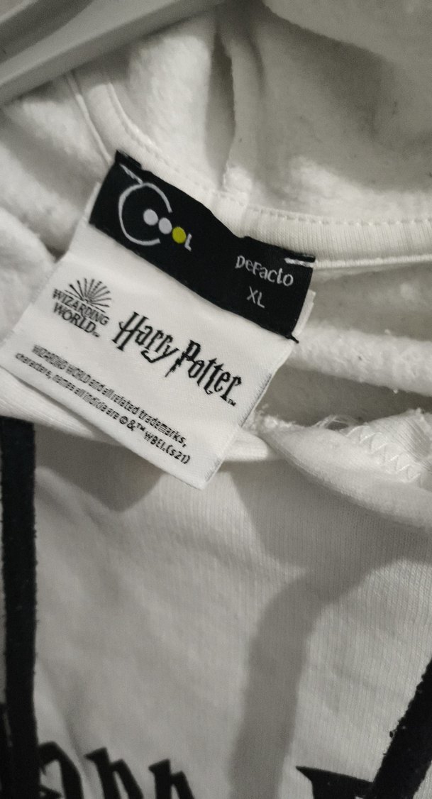 Beyaz Kapüşonlu Harry Potter Sweatshirt - Görsel 2