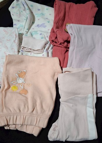 Pastel Pembe Bebek Kız 4,12 ay aralığı alt eşofman tayt - Görsel 3