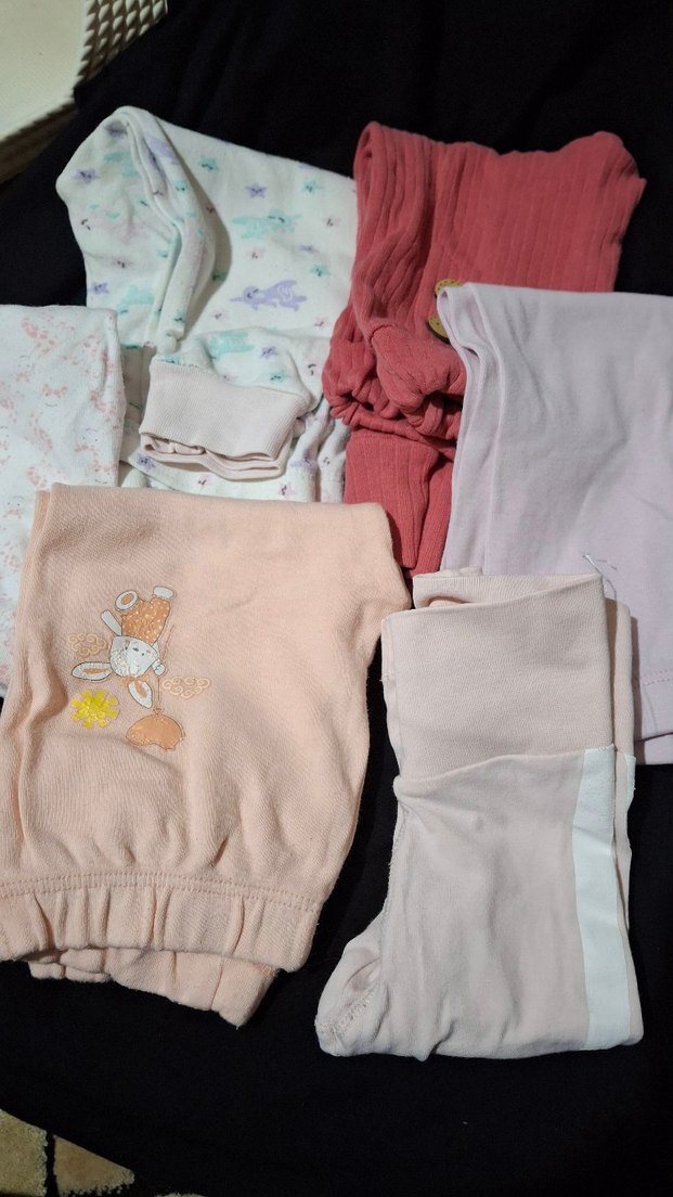 Pastel Pembe Bebek Kız 4,12 ay aralığı alt eşofman tayt - Görsel 3