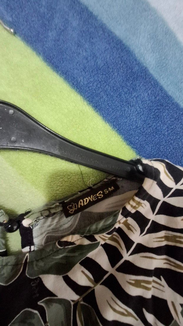 Yeşil Zebra Desenli midi Bohem Elbise - Görsel 4