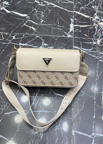 Kahverengi Deri Baskılı Kadın Çanta - Görsel 7