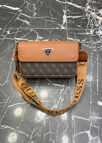 Kahverengi Deri Baskılı Kadın Çanta - Görsel 2