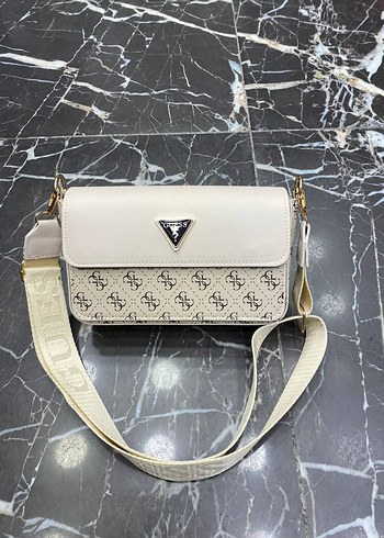 Kahverengi Deri Baskılı Kadın Çanta - Görsel 5