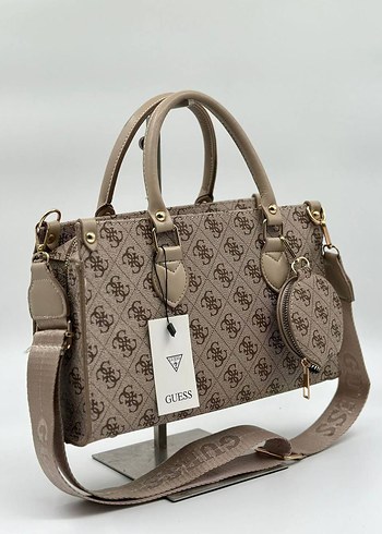 GUESS Desenli Kahverengi Kadın Çanta