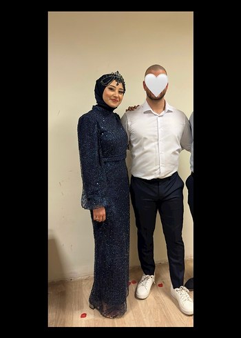 Diğer Koyu Mavi Payetli Cam Taç