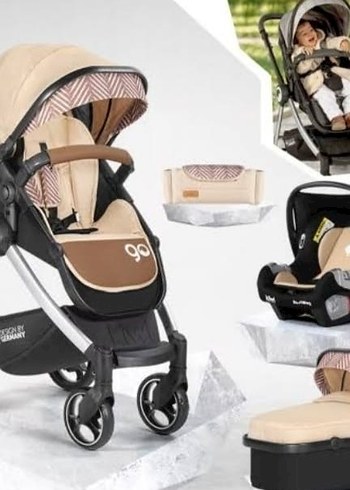 Camel Renkli Bebek Arabası Seti