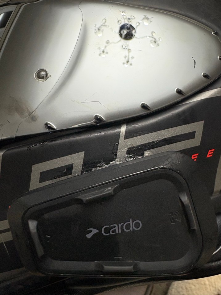 Siyah Parlak SHOEI Biker Kask - Görsel 3