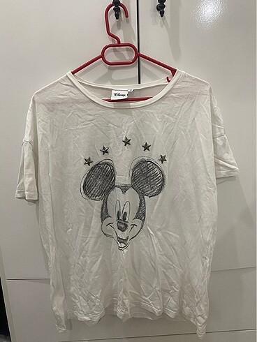 Disney Mickey Mouse tshirt beyaz desenli