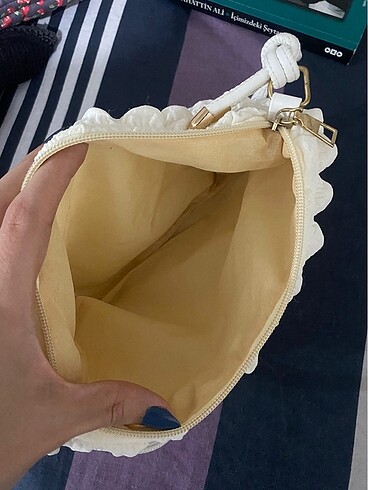 Beden beyaz Renk Bubble pleated shoulder bag