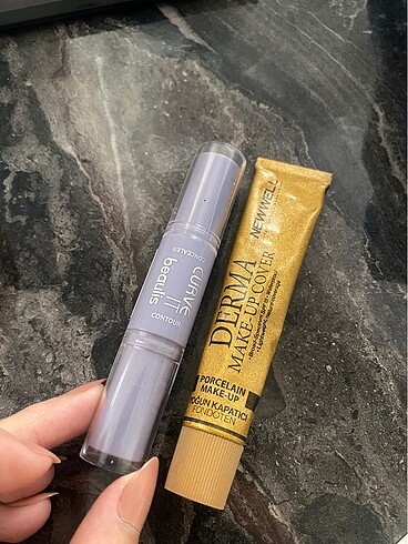 Yüz contour ve kapatıcı fondöten